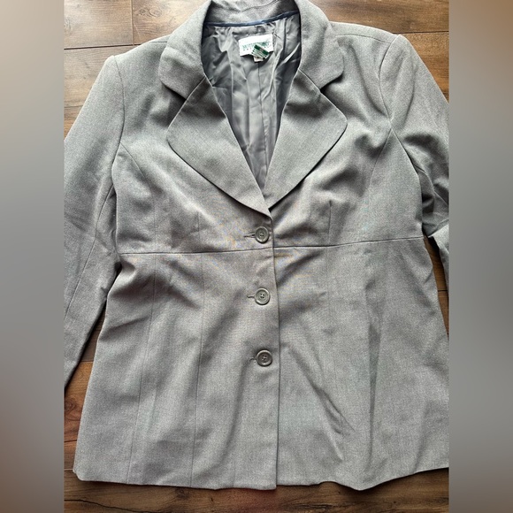 Motherhood Maternity Gray Career Blazer Stretch Work Office Jacket M - Picture 3 of 5